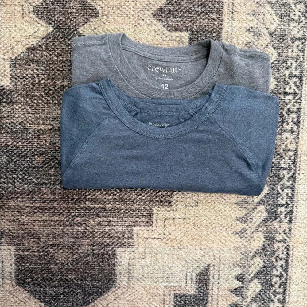 Crewcuts Pocket Tee + Old Navy Active Boys' Short Sleeve T-Shirt Bundle Sz 12